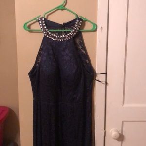 B. Darlin Navy Blue Formal Dress